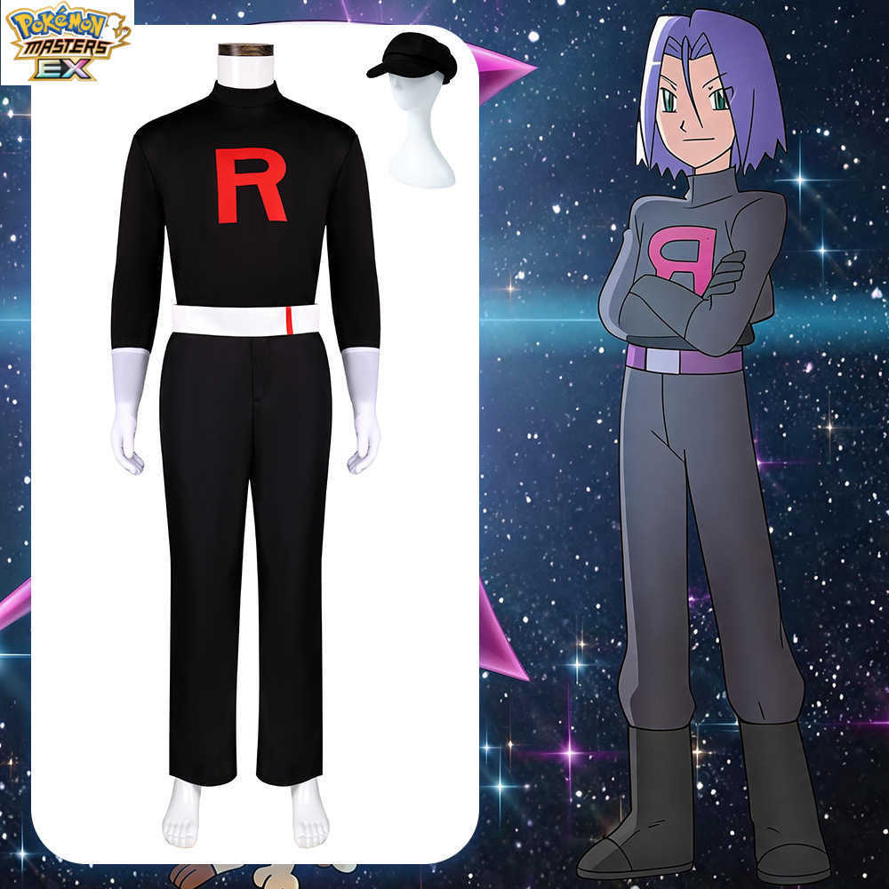Cartoon Clothing Pokmon cosplay costume black version for both men and women Halloween performance outfit anime-style cosplay L261008 - view 7