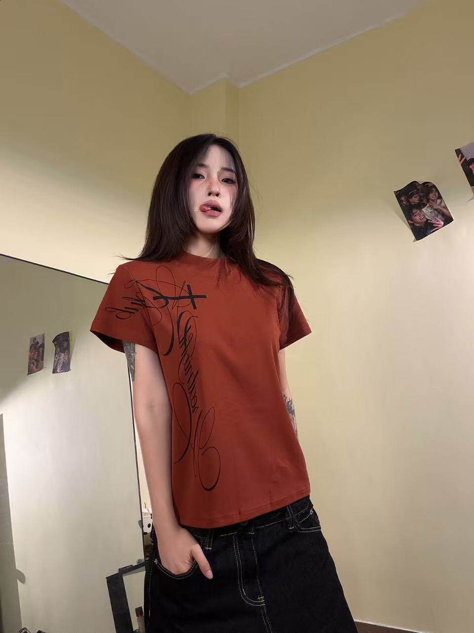Kawaii Cute Girls pattern Women Clothing Tops Retro Harajuku Long sleeves Streetwear Fashion Y2k Style Print tops 2000s Summer 260731 - view 9