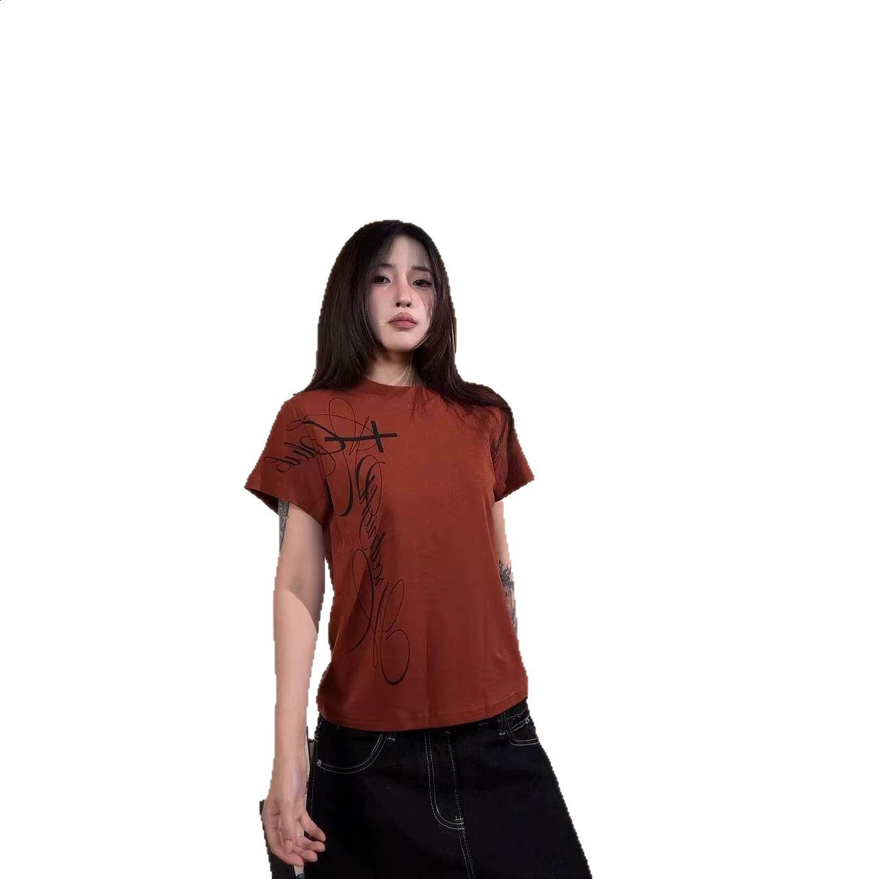 Kawaii Cute Girls pattern Women Clothing Tops Retro Harajuku Long sleeves Streetwear Fashion Y2k Style Print tops 2000s Summer 260731 - view 6