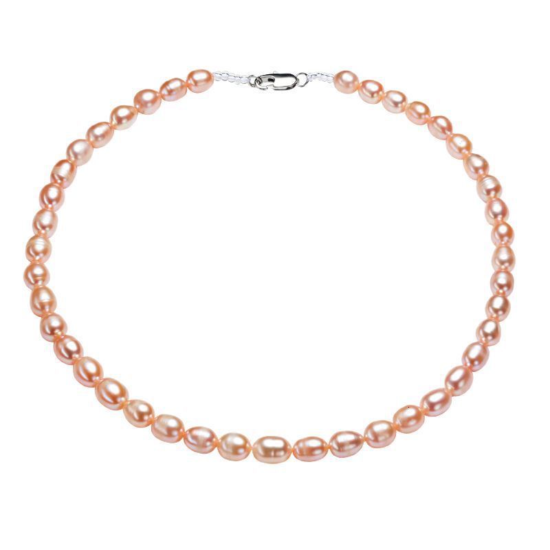Pendant Necklaces freshwater pearl Irregular small Clavicle chain sleek minimalist clasp Necklace 230804 - view 6