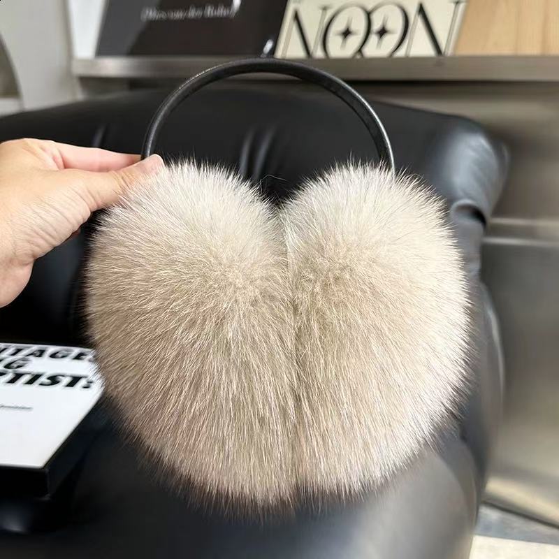 Fox Raccoon Fur Hang Ear Cover Warm Winter Earmuffs Headwear Ear Muffs Earmuffs Cold Ear Warmer Ear Protection Headband 251014 - view 4