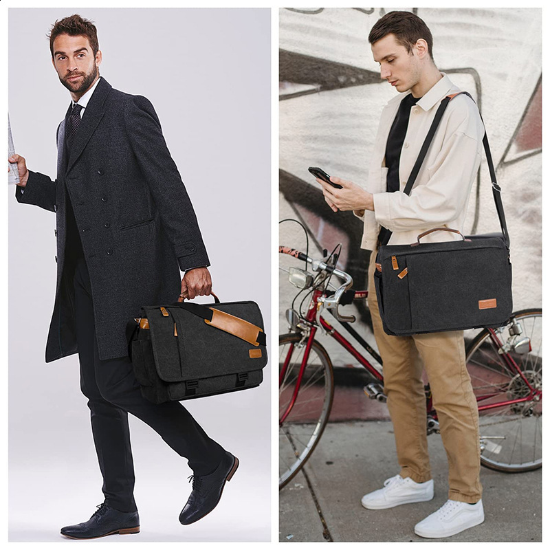 Laptop Bag 15.6inch Handheld Shoulder Bag for Students Suitable for Men and Women New Large Capacity Thickened 17inch 240810