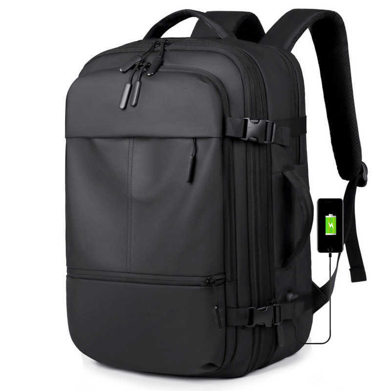Business style backpack - new trendy large capacity travel bag - casual men's waterproof computer backpack - male student schoolbag H261008 - view 4