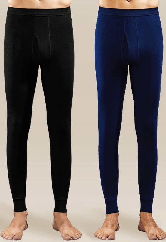 Jiandaniao Men's Pure Cotton Autumn Pants Single Piece Full Cotton Underpants Thin Warm Pants Base Layer Inner Pants Autumn and Winter Wool Pants - view 3