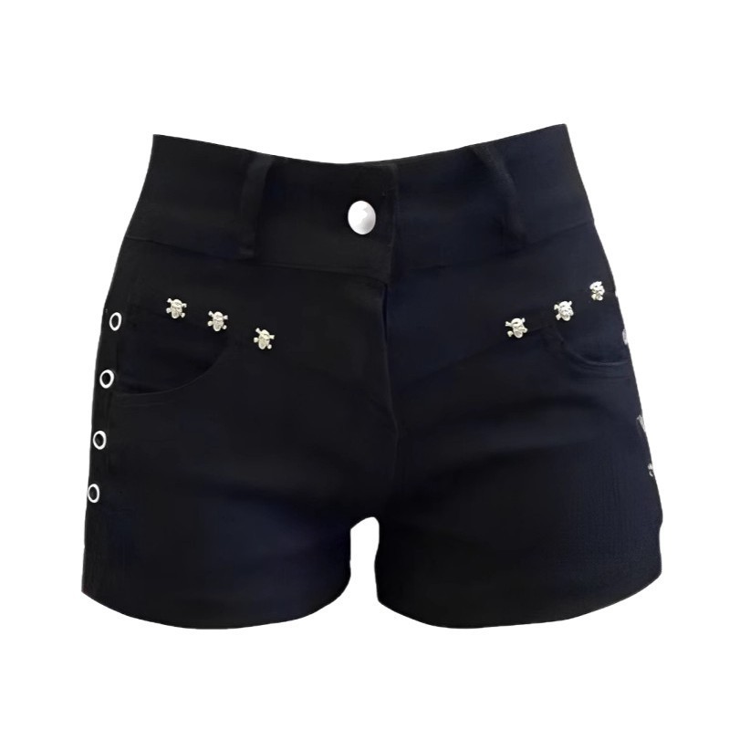 Sexy girl low waist letter printed womens shorts Y2k Gothic hiphop Harajuku fashion Jean Shorts Kawaii streetwear 240723 - view 5