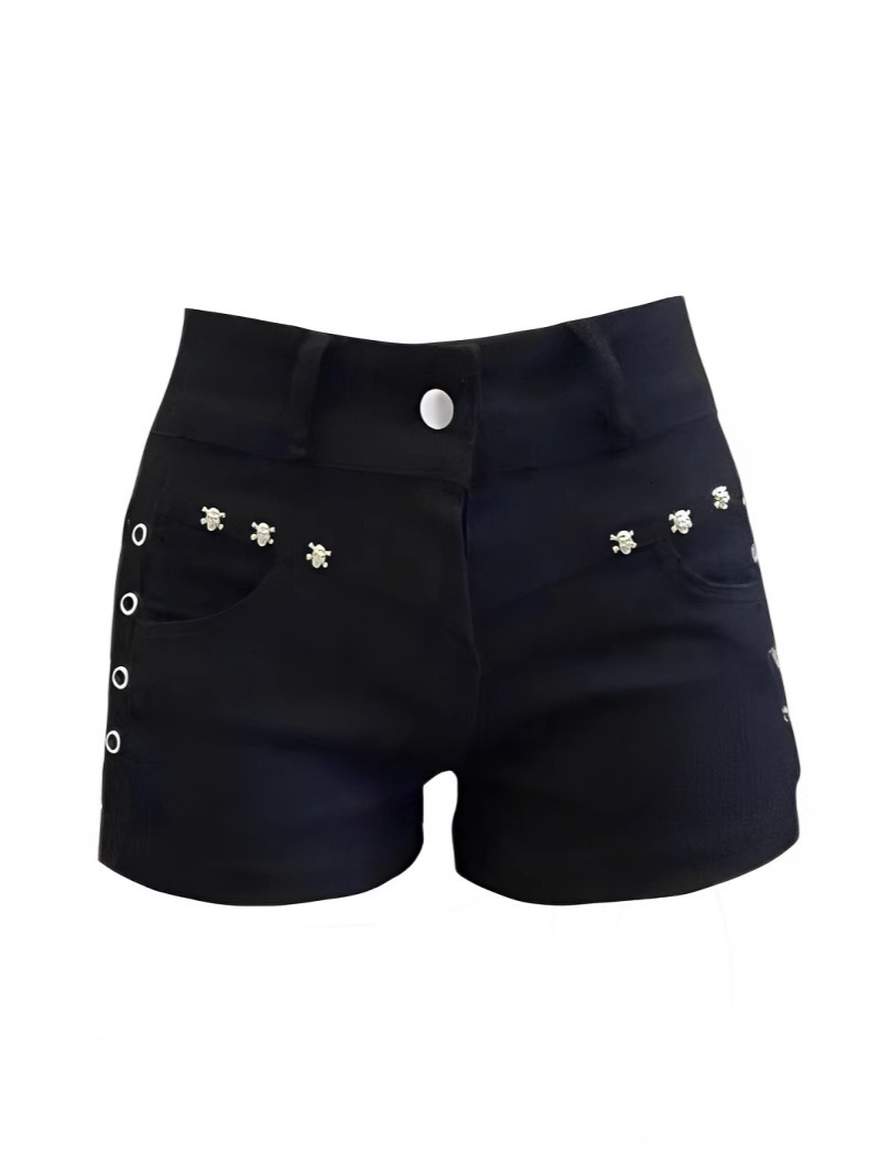 Sexy girl low waist letter printed womens shorts Y2k Gothic hiphop Harajuku fashion Jean Shorts Kawaii streetwear 240723 - view 6