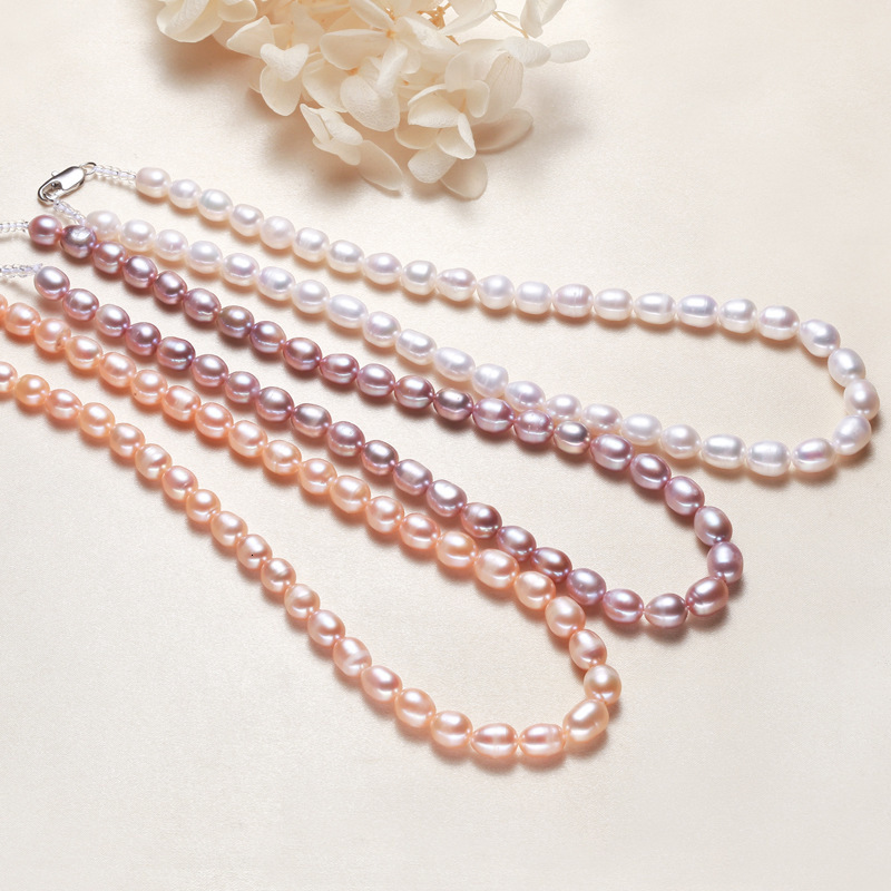 Pendant Necklaces freshwater pearl Irregular small Clavicle chain sleek minimalist clasp Necklace 230804