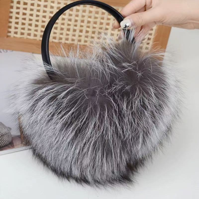Fox Raccoon Fur Hang Ear Cover Warm Winter Earmuffs Headwear Ear Muffs Earmuffs Cold Ear Warmer Ear Protection Headband 251014