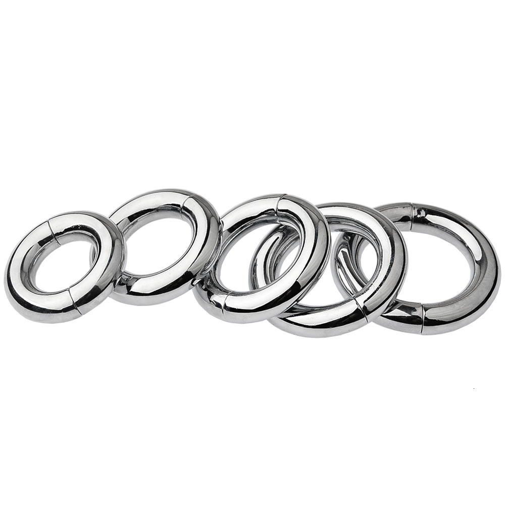 Scrotum and penis 2 pendants 0 stainless steel male magnet strong magnetic penis magnet D-shaped half ring 141 metal 240106 - view 6