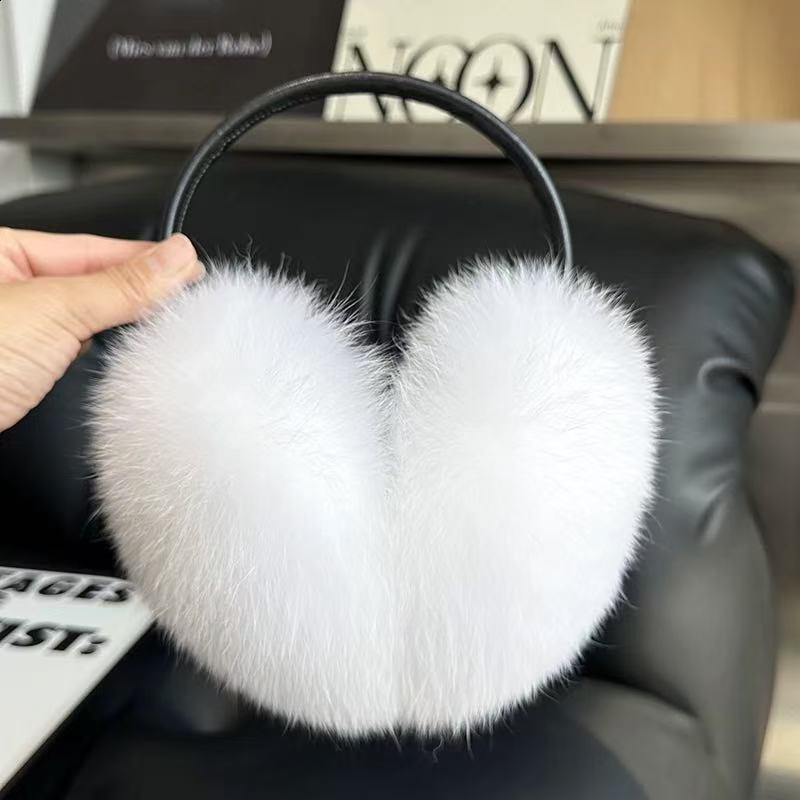Fox Raccoon Fur Hang Ear Cover Warm Winter Earmuffs Headwear Ear Muffs Earmuffs Cold Ear Warmer Ear Protection Headband 251014 - view 8