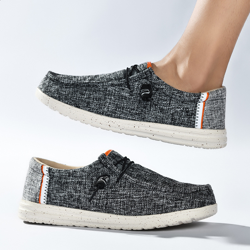 Spring Summer Blue Mens Casual Boat Shoes Lightweight Slipon Driving Shoes Men Lowcut Breathable Canvas Men Shoes Loafers 260514 - view 3