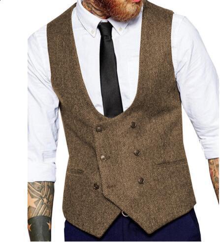 XS-6XL mens ultra-thin suit mens suit vest mens Burgundy velvet vest mens casual sleeveless formal business vest 240814 - view 7