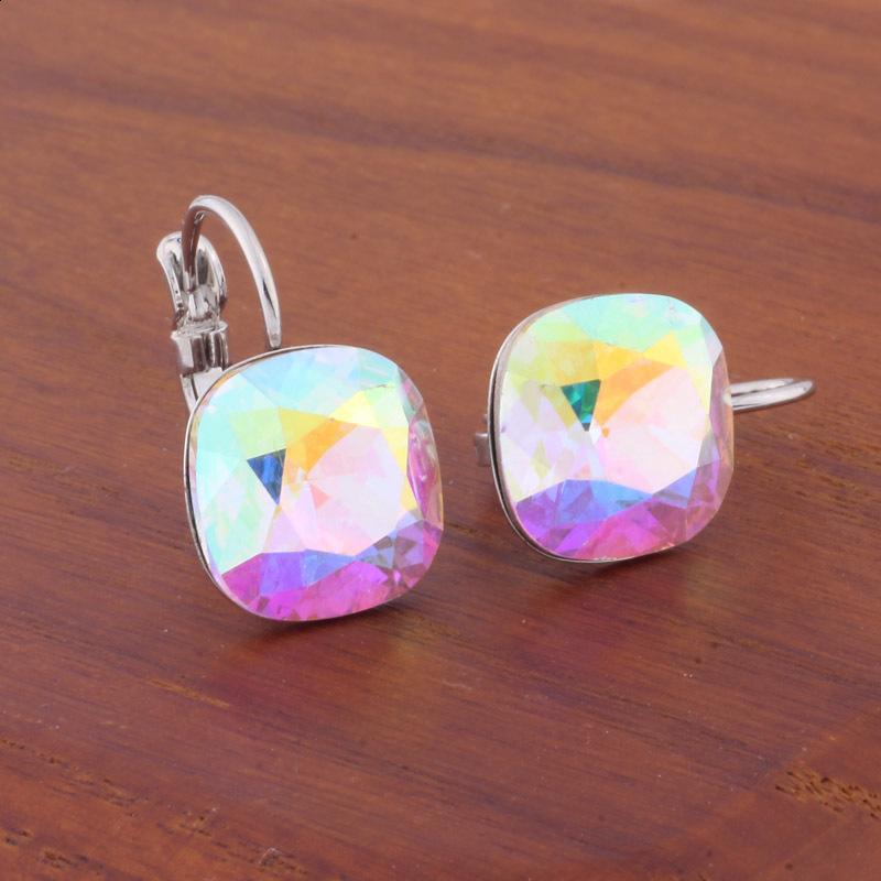 Trend Crystal Fashion Drop Earring uses to n pendant earrings for girls parties in the square Christmas Bijoux 240927 - view 7