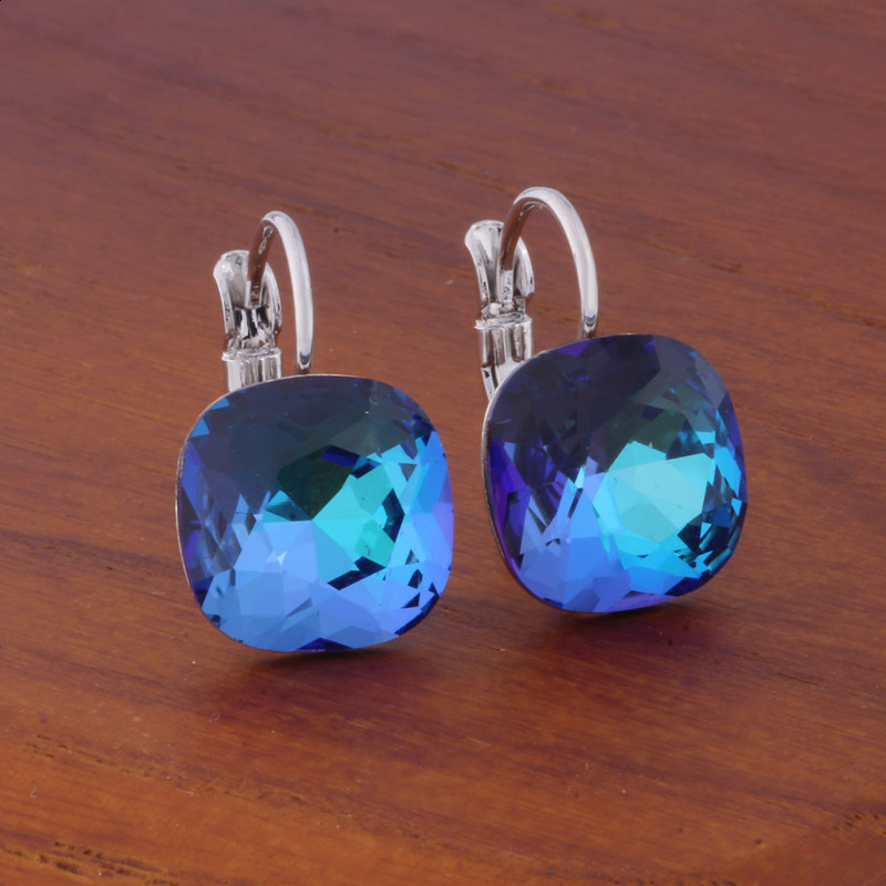 Trend Crystal Fashion Drop Earring uses to n pendant earrings for girls parties in the square Christmas Bijoux 240927 - view 3