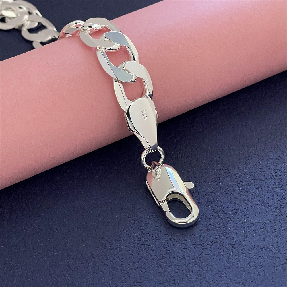 Copperplated 925 silver jewelry 412MM 2023CM onepiece bracelet TEMU Xiyin TK 260415 - view 5