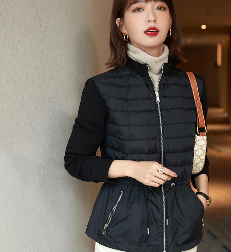 Winter Down Coats Puffer Jacket Women Standup Collar Lightweight Warm Outerwears Simple Slim Waist Highend Jackets 241126 - view 5