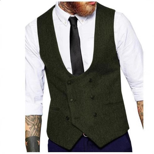 XS-6XL mens ultra-thin suit mens suit vest mens Burgundy velvet vest mens casual sleeveless formal business vest 240814 - view 4