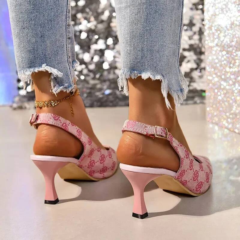 Hot selling New Women's Plus Size 42 Heels Pointed Toe Pumps Thin High Heels 8850 - view 5