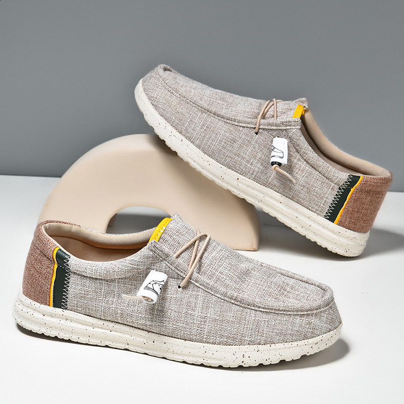 Spring Summer Blue Mens Casual Boat Shoes Lightweight Slipon Driving Shoes Men Lowcut Breathable Canvas Men Shoes Loafers 260514 - view 6
