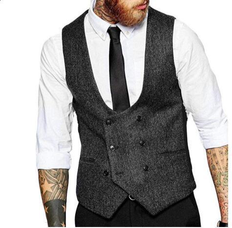 XS-6XL mens ultra-thin suit mens suit vest mens Burgundy velvet vest mens casual sleeveless formal business vest 240814 - view 8