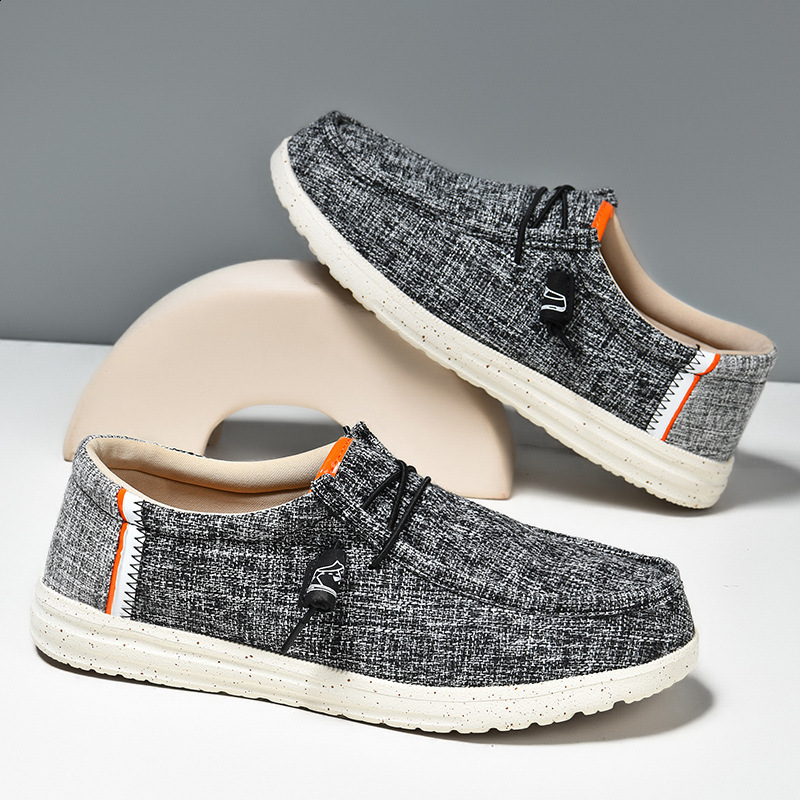 Spring Summer Blue Mens Casual Boat Shoes Lightweight Slipon Driving Shoes Men Lowcut Breathable Canvas Men Shoes Loafers 260514 - view 5