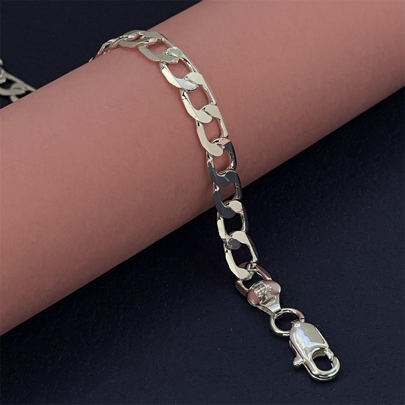 Copperplated 925 silver jewelry 412MM 2023CM onepiece bracelet TEMU Xiyin TK 260415 - view 3