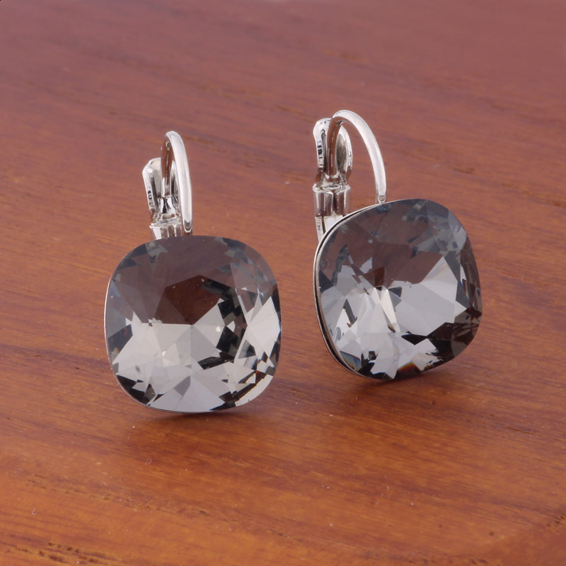 Trend Crystal Fashion Drop Earring uses to n pendant earrings for girls parties in the square Christmas Bijoux 240927 - view 5