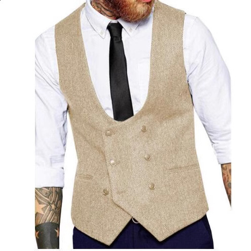 XS-6XL mens ultra-thin suit mens suit vest mens Burgundy velvet vest mens casual sleeveless formal business vest 240814 - view 6