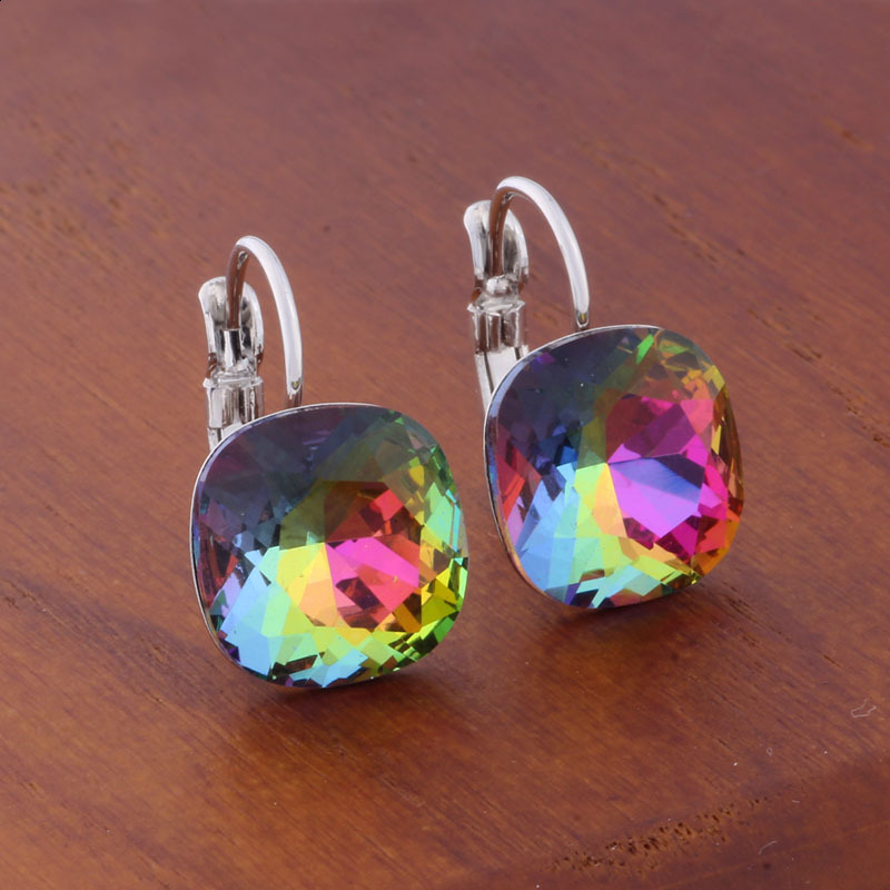 Trend Crystal Fashion Drop Earring uses to n pendant earrings for girls parties in the square Christmas Bijoux 240927 - view 4