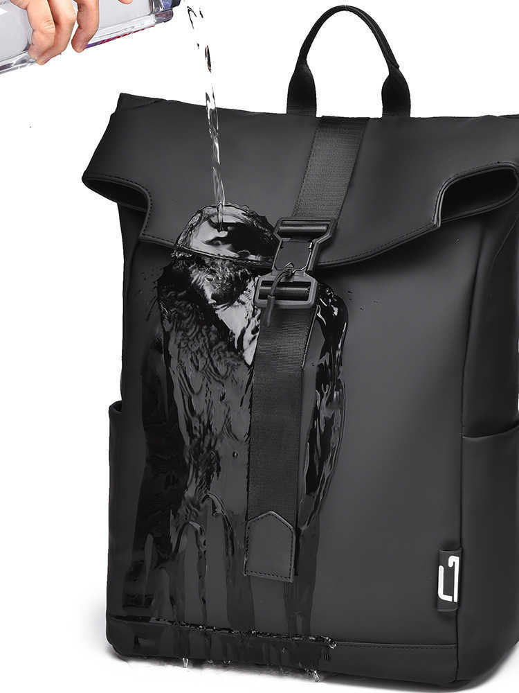 Black 1017 ALYX 9SM Backpacks Large Capacity Drawstring Nylon Function Tactical Metal Socket Letter Flip Bucket BagsW251118 - view 6