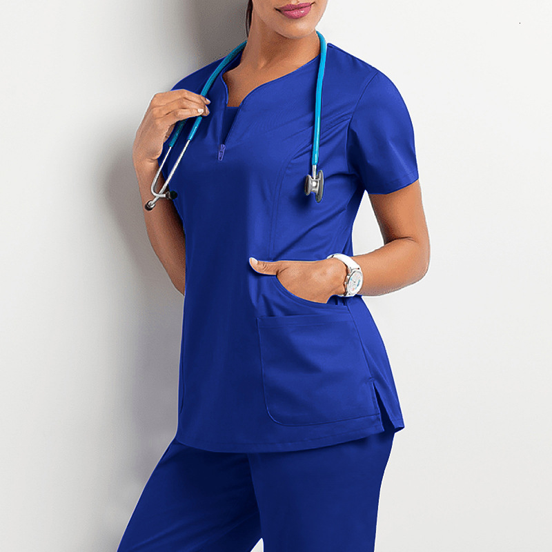 Dental surgeons suit split hand wash suit elastic quick-drying hospital nurse suit 240808 - view 7