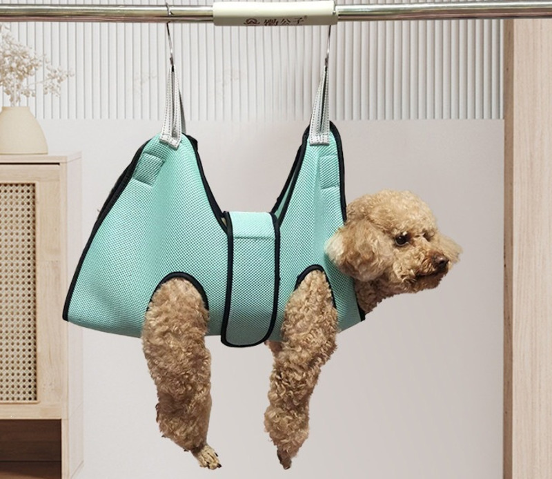 Dog Apparel Cat Holder For Grooming Hanging Harness Pet Hammock Restraint Bag Cleaning Bathing Nail Clipping Trimming 230814
