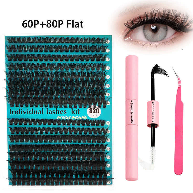 Large Volume Thick Cluster Lashes, Spiky European and American Segmented Fluffy Eyelashes L261010 - view 7