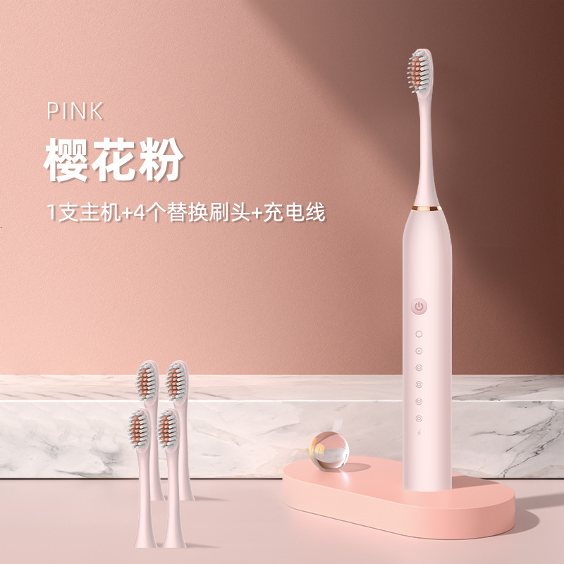 Electric toothbrush set equipped with 8 brush heads and travel case 6 modes builtin 2minute intelligent timer effective teeth a 240222 - view 6