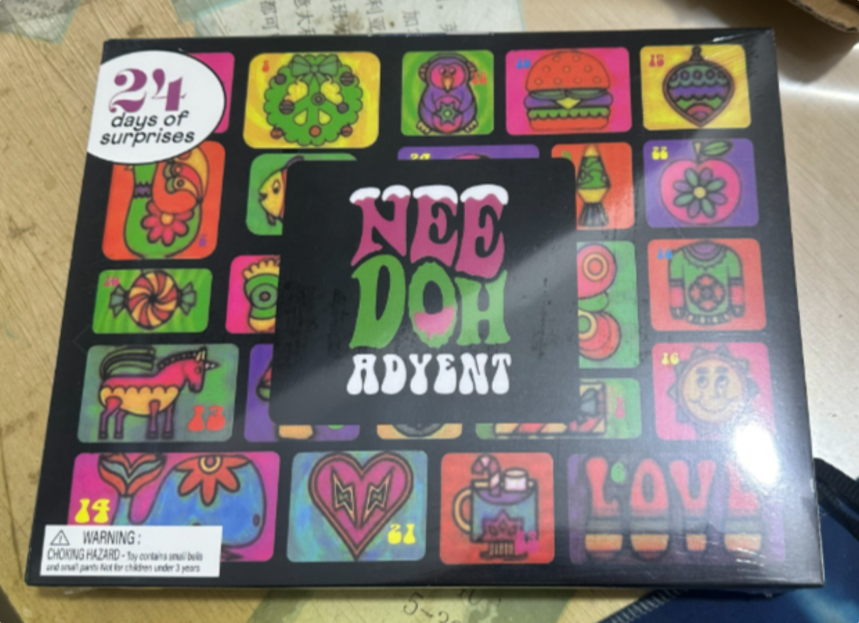 Needoh Advent Calendar 24 Days Surprise Countdown Year Family Friends Blind Box Party Squishy Squeeze Toy Stress Relif 260825
