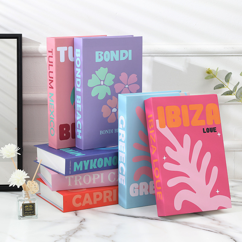 Travel Series Fake Book Decoration Coffee Table Decoration Living Room Fashion Prop Books Home Decoration Model Room IBIZA 260702 - view 4