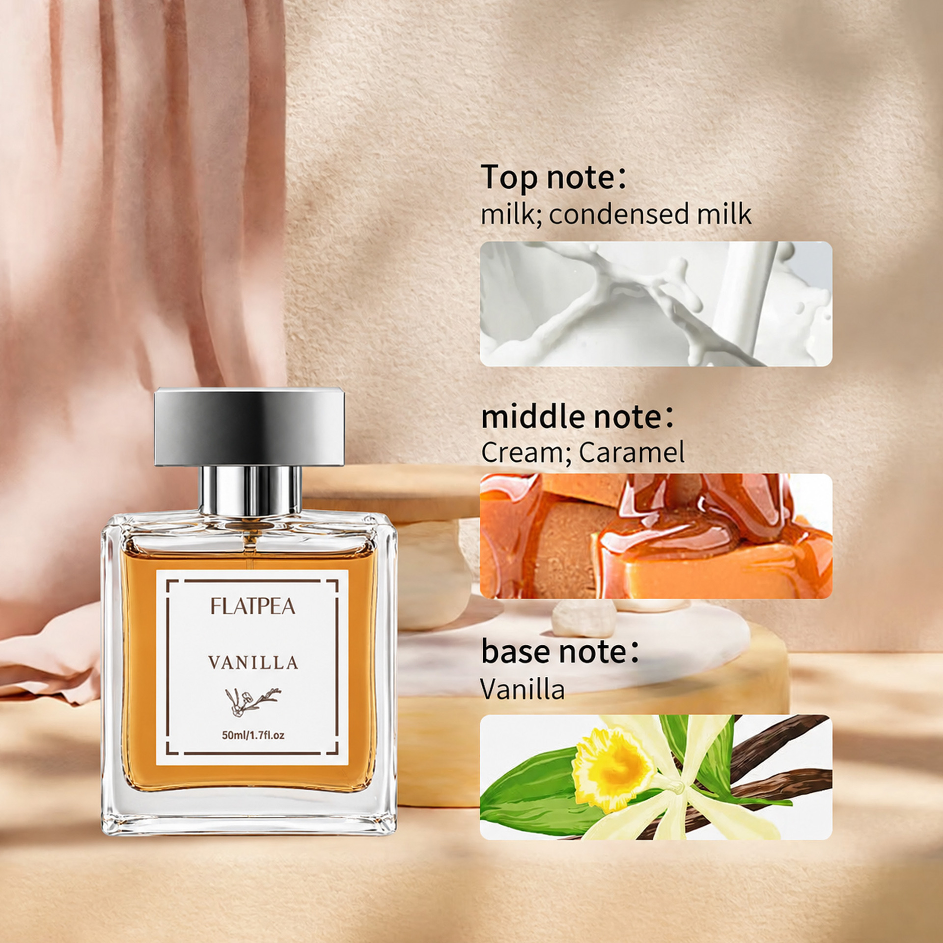Women's Alcohol Free Perfume, Vanilla Fragrance Cologne Spray, Everyday Women's Fragrance, Wholesale and Retail - view 3