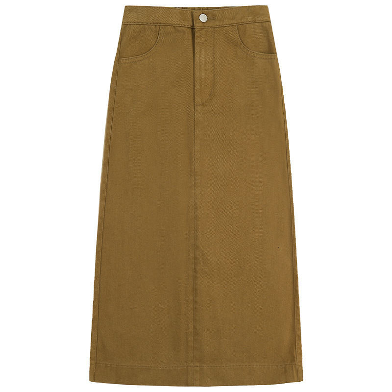 Womens Brown Gothic Aline Skirt Vintage Fashion Aesthetic Y2k Emo Oversize Long Skirt Harajuku Korean Emo Skirt 2000s Clothes 241211 - view 6