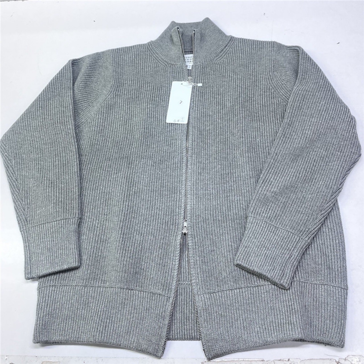 Men's Sweaters Autumn Winter Men Loose Casual Knit Sweater Zipper Semi High Neck Long Sleeve Cardigan Lazy Comfortable Warm Fashion Top Size XS-2 - view 6