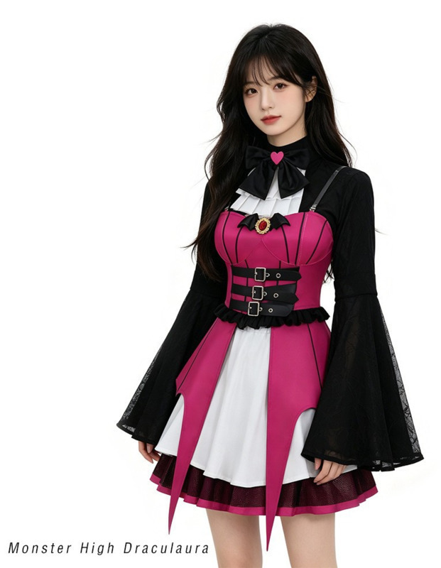 Monster Fantasy High Draculaura Cosplay Spectra Vondergeist Costume Adult Women Shoes Boot Outfits Halloween Carnival Suit 260901 - view 6
