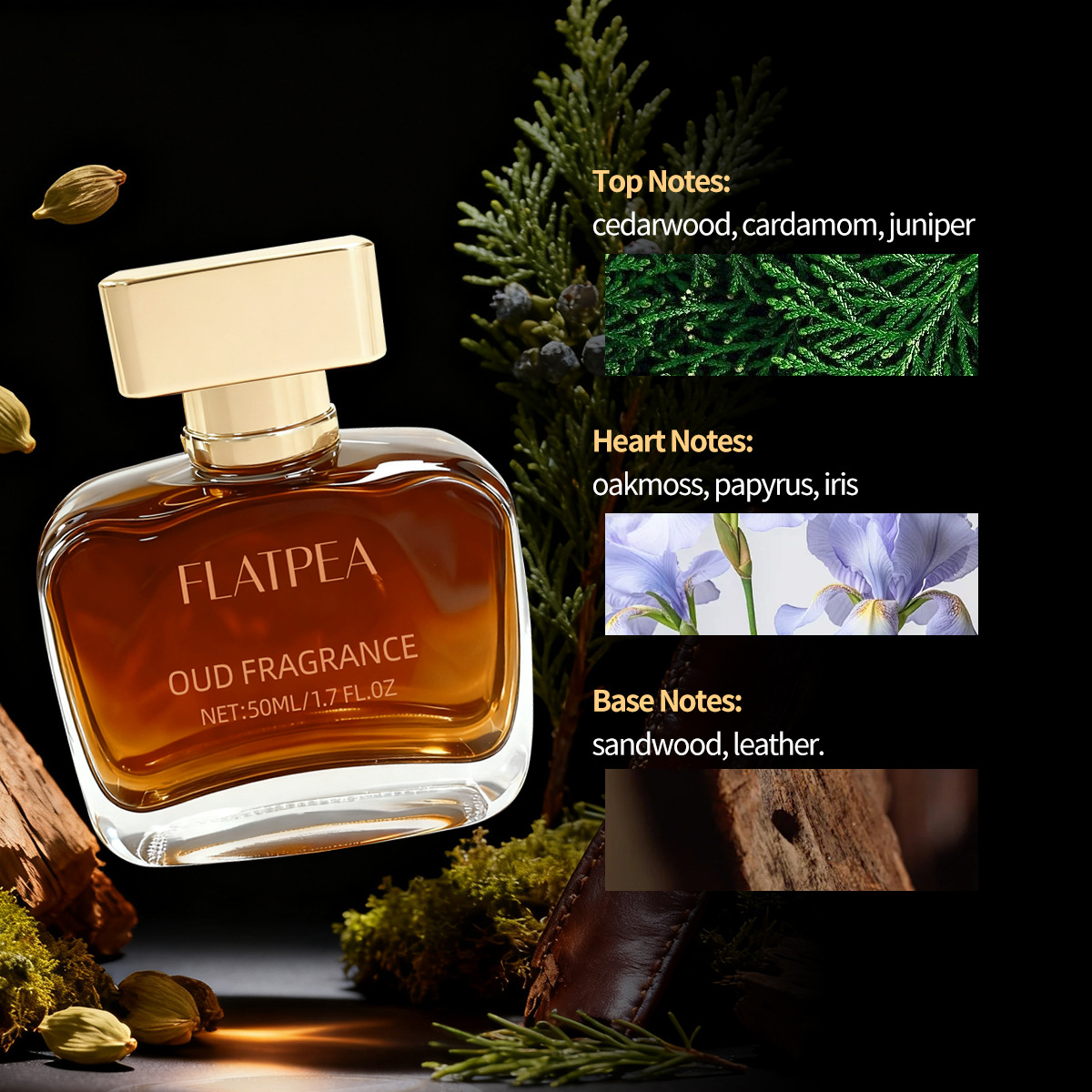 Men's Alcohol-Free Perfume, Oud Fragrance Cologne Spray for Men, Everyday Fragrance, Wholesale and Retail Available - view 4