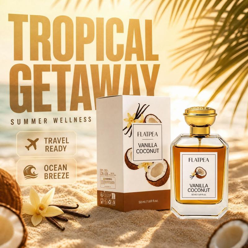 Coconut Vanilla Perfume Spray 50mL EDT Perfume for Women Fresh Fruity Scent - view 1