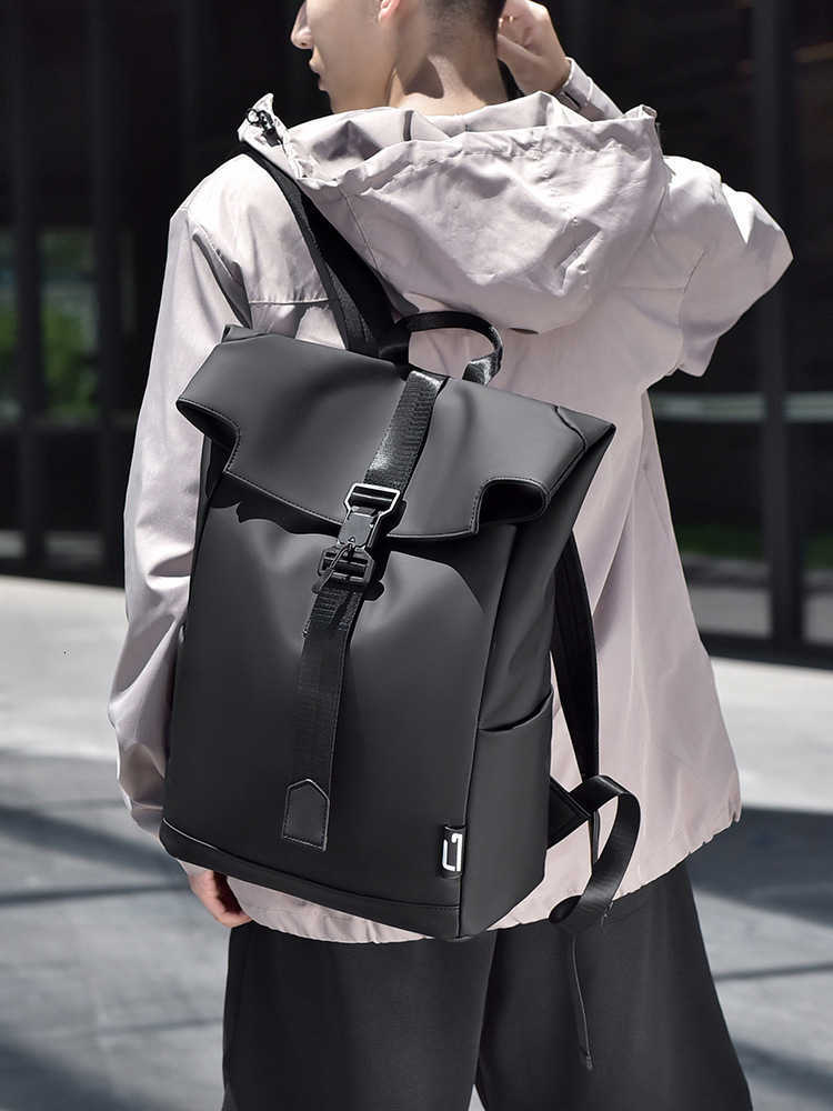 Black 1017 ALYX 9SM Backpacks Large Capacity Drawstring Nylon Function Tactical Metal Socket Letter Flip Bucket BagsW251118 - view 5
