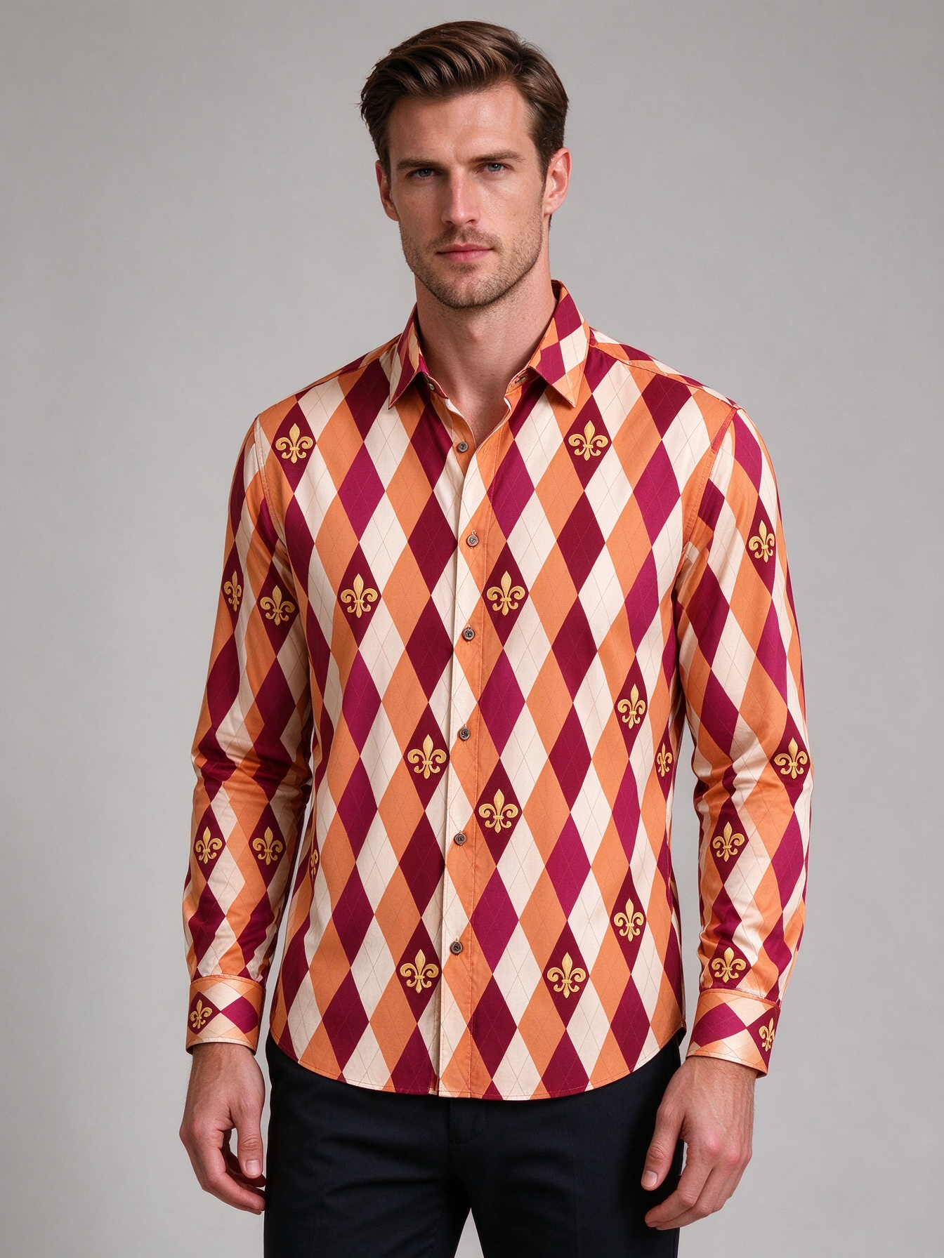 Fashionable Mens Graphic Print Hoodie: Durable Long-Sleeve Top - view 3
