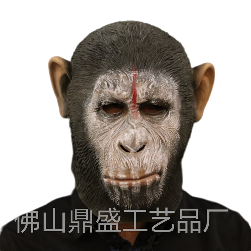 Realistic latex masks for movie The monkey Halloween character cosplay and fun party headwear 250603