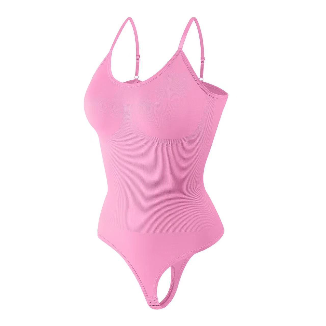 Seamless Shapewear For Women, Featuring A Tummy-Control, Hip-Lifting, And Body-Shaping Design, With Elastic, Tight-Fitting, And A Halter-Neck, Thong-S - view 5