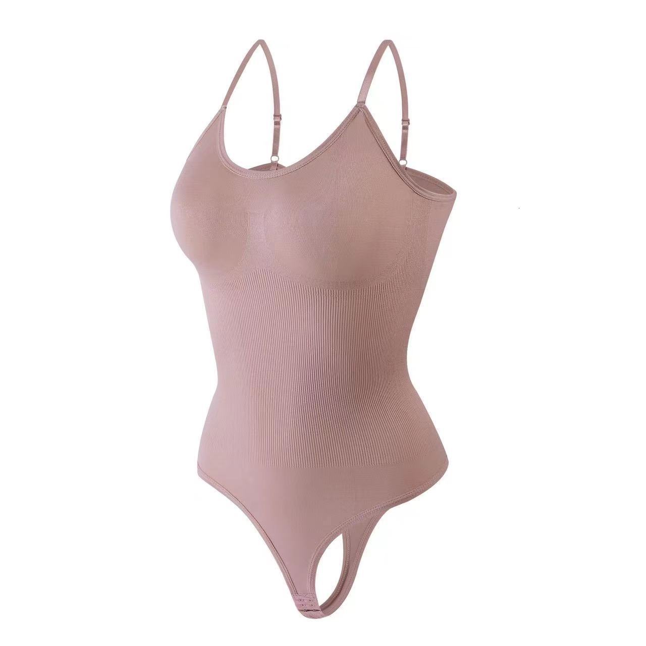 Seamless Shapewear For Women, Featuring A Tummy-Control, Hip-Lifting, And Body-Shaping Design, With Elastic, Tight-Fitting, And A Halter-Neck, Thong-S - view 4