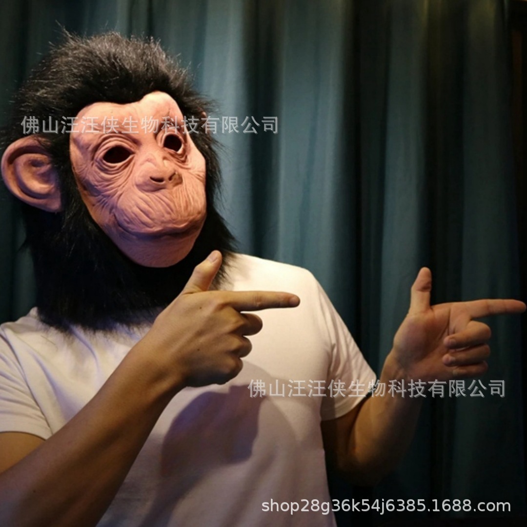 Realistic latex masks for movie The monkey Halloween character cosplay and fun party headwear 250603 - view 4