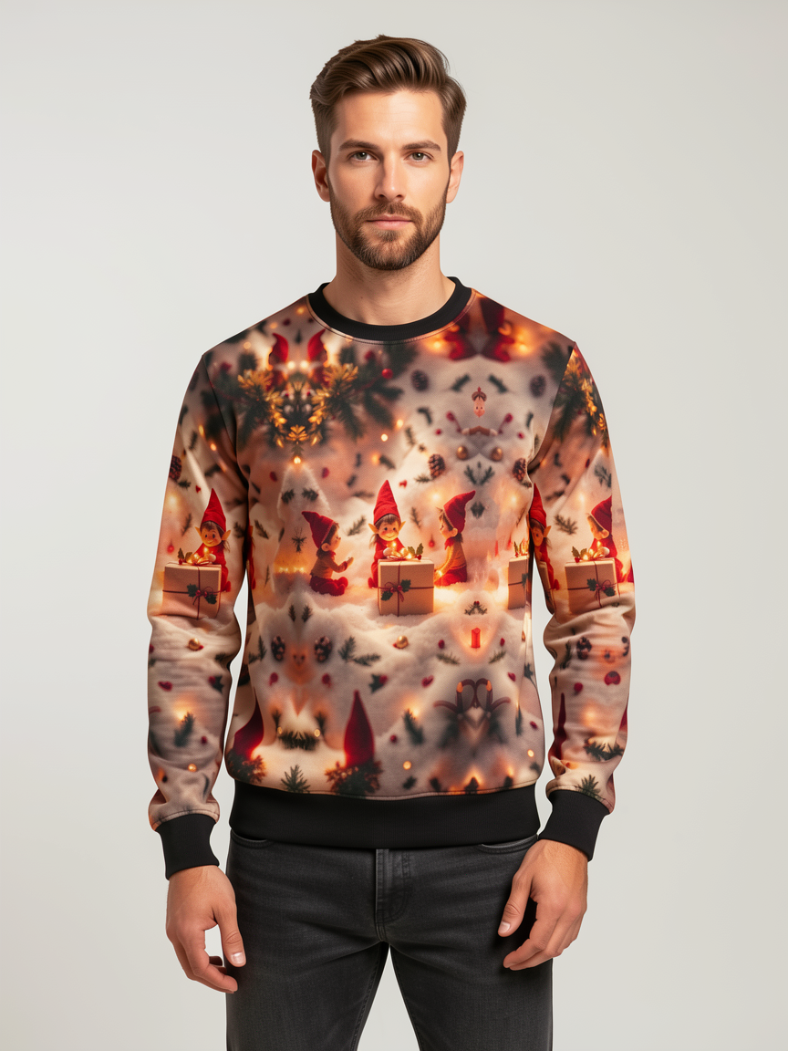 Unique Print Casual Male Autumn Wear Durable & Comfortable Hooded Sweatshirt for Every Occasion - view 6
