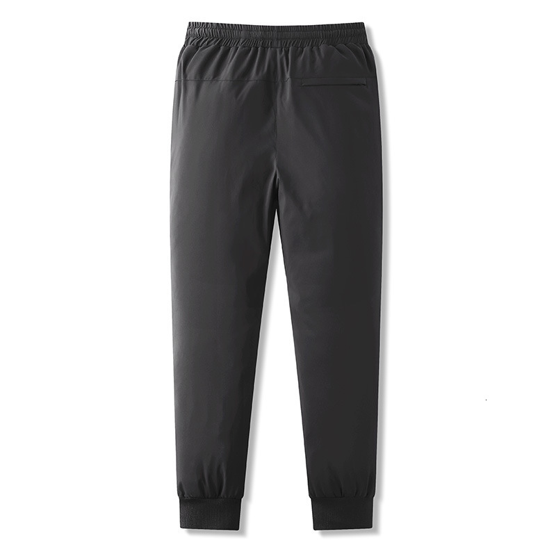 Autumn And Winter High-Quality White Duck Down Cotton Pants Solid Color Windproof Rain Drawstring Pants Fashion Men 240914 - view 5